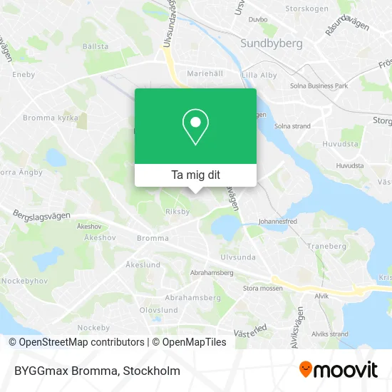 BYGGmax Bromma karta