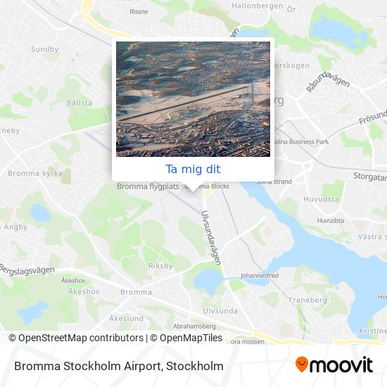 Bromma Stockholm Airport karta