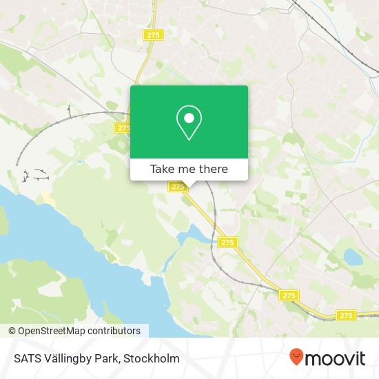 SATS Vällingby Park karta