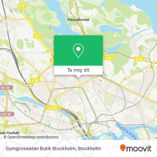 Gymgrossisten Butik Stockholm karta