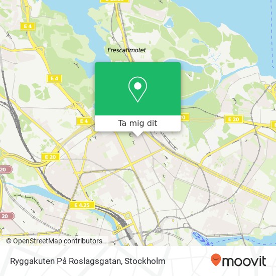Ryggakuten På Roslagsgatan karta