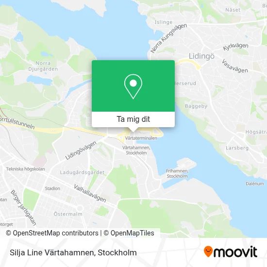 Silja Line Värtahamnen karta