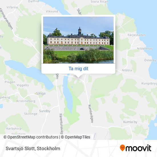 Svartsjö Slott karta