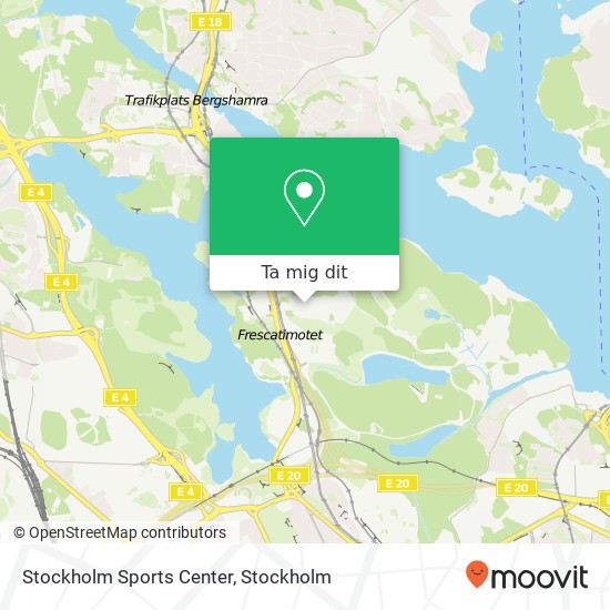 Stockholm Sports Center karta