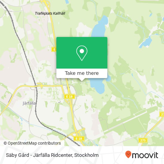 Säby Gård - Järfälla Ridcenter karta