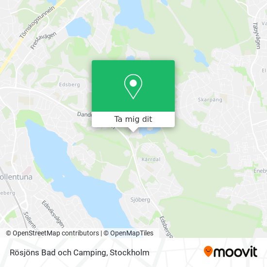 Rösjöns Bad och Camping karta