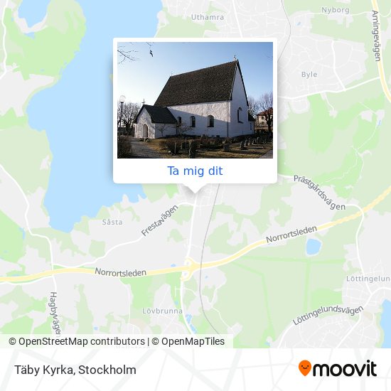 Täby Kyrka karta