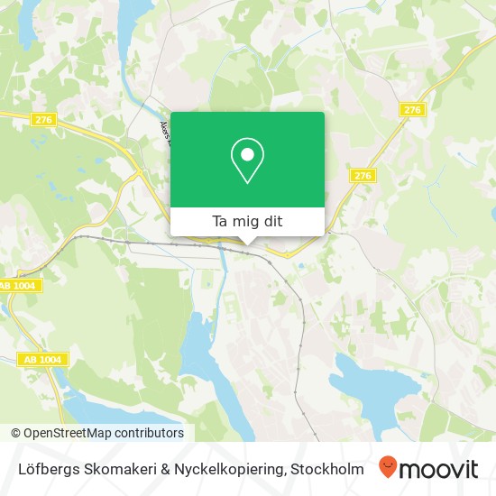 Löfbergs Skomakeri & Nyckelkopiering karta