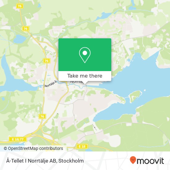 Å-Tellet I Norrtälje AB karta
