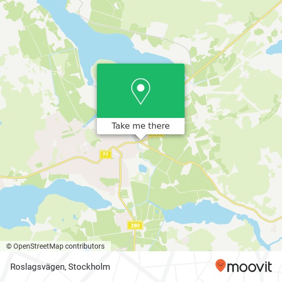 Roslagsvägen karta