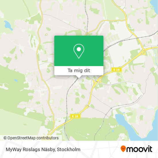 MyWay Roslags Näsby karta