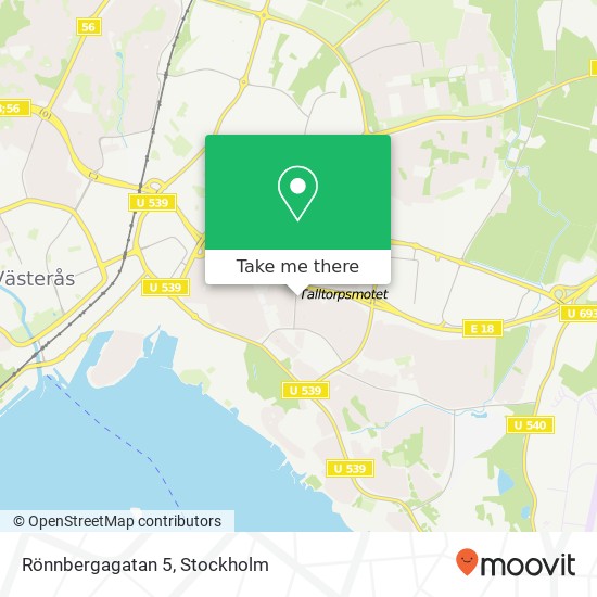 Rönnbergagatan 5 karta