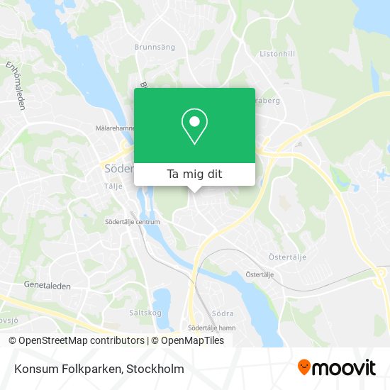 Konsum Folkparken karta