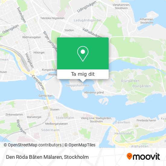 Den Röda Båten Mälaren karta