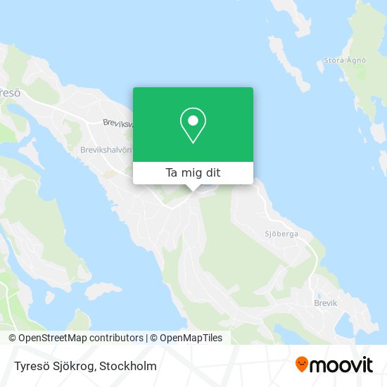 Tyresö Sjökrog karta