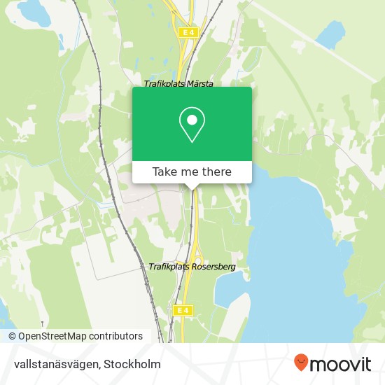 vallstanäsvägen karta