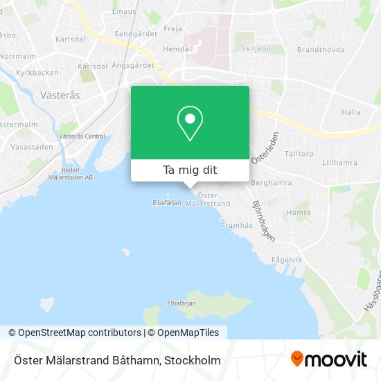Öster Mälarstrand Båthamn karta