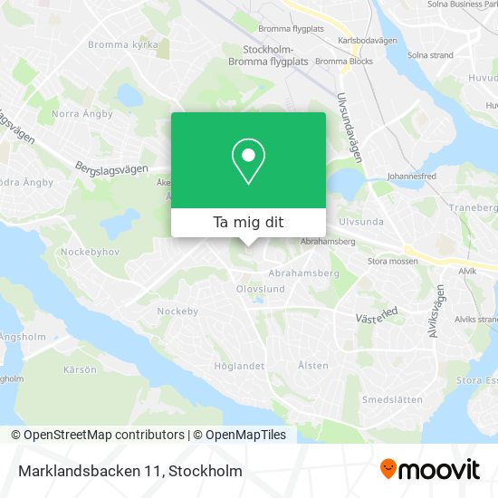 Marklandsbacken 11 karta