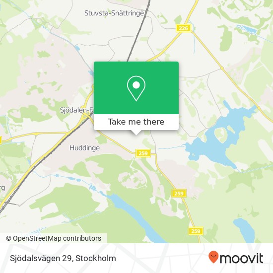 Sjödalsvägen 29 karta