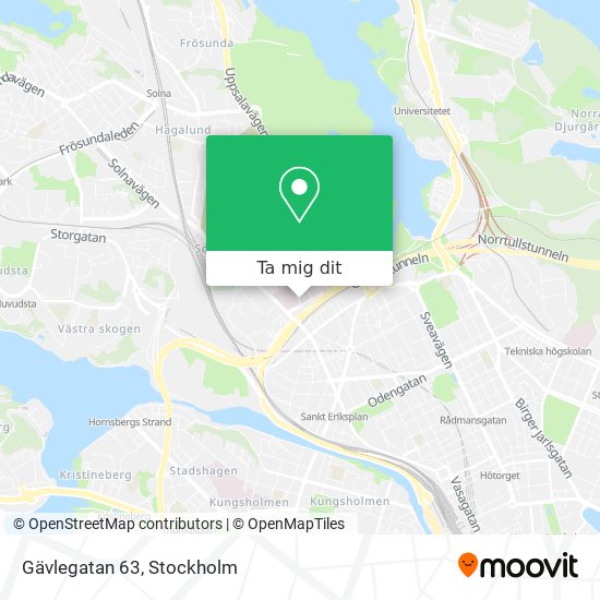 Gävlegatan 63 karta
