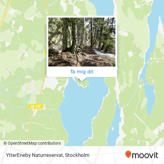 YtterEneby Naturreservat karta