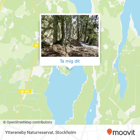 Yttereneby Naturreservat karta