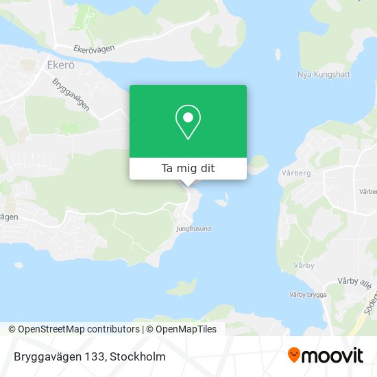 Bryggavägen 133 karta