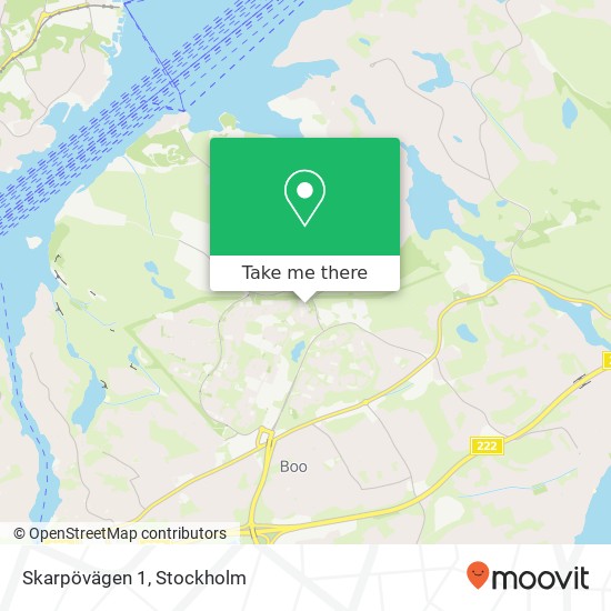 Skarpövägen 1 karta