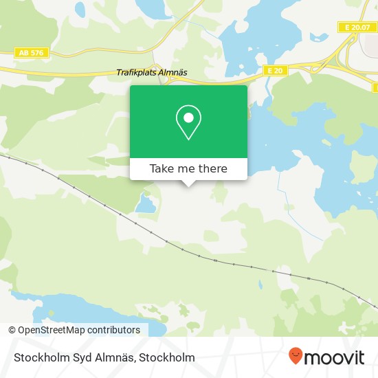 Stockholm Syd Almnäs karta