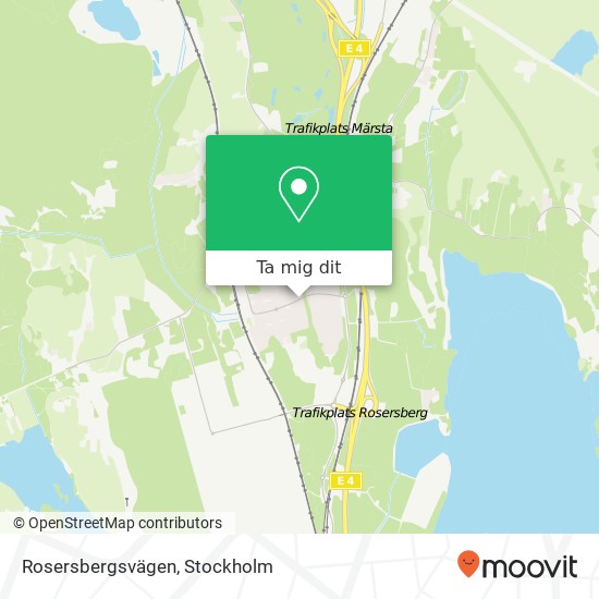 Rosersbergsvägen karta