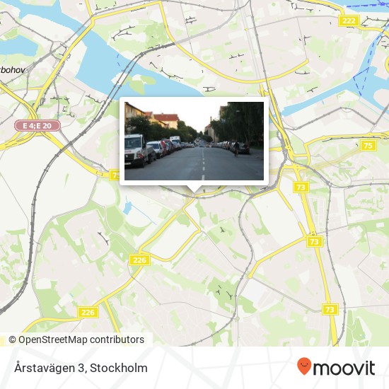 Årstavägen 3 karta