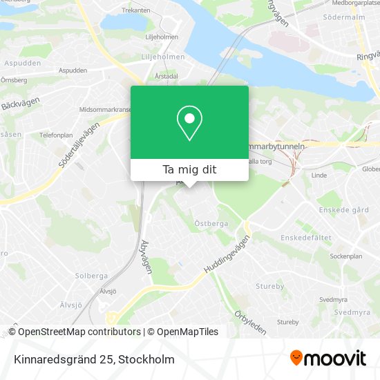 Kinnaredsgränd 25 karta
