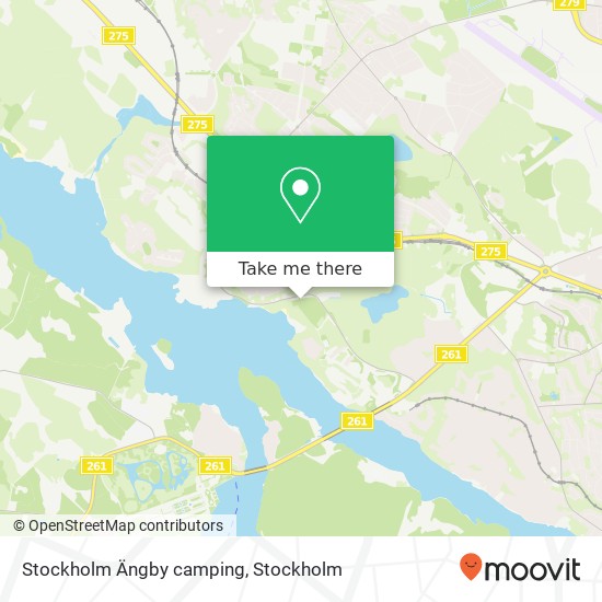 Stockholm Ängby camping karta