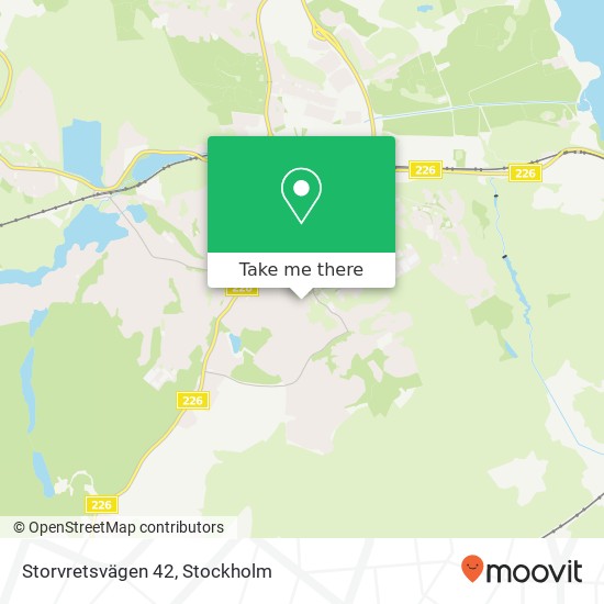 Storvretsvägen 42 karta