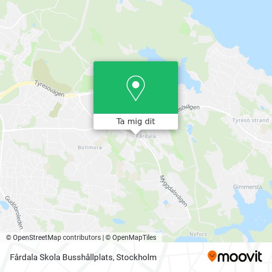 Fårdala Skola Busshållplats karta