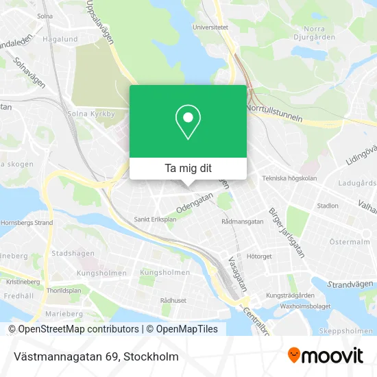 Västmannagatan 69 karta