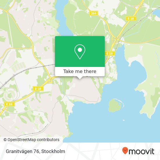 Granitvägen 76 karta