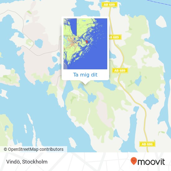 Vindö karta