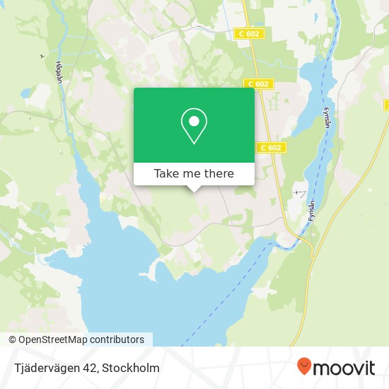 Tjädervägen 42 karta