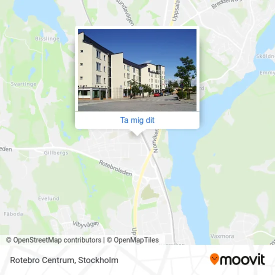 Rotebro Centrum karta