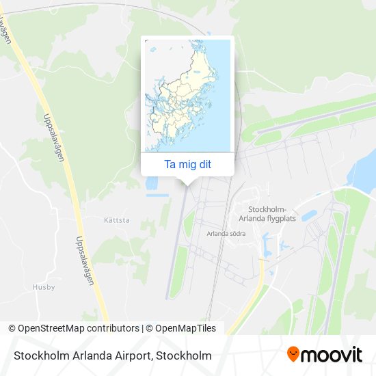 Stockholm Arlanda Airport karta