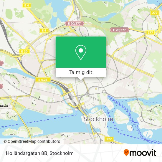 Holländargatan 8B karta