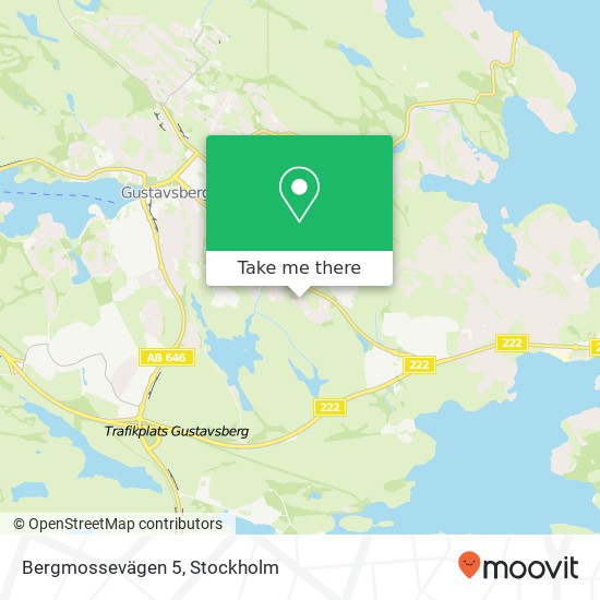 Bergmossevägen 5 karta