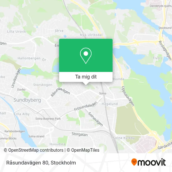 Råsundavägen 80 karta