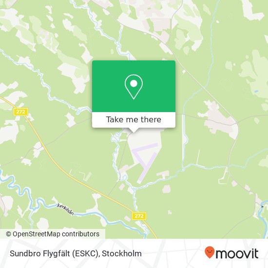 Sundbro Flygfält (ESKC) karta