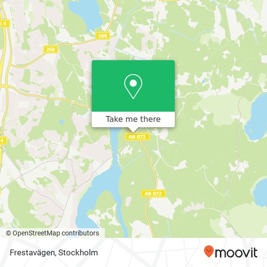 Frestavägen karta