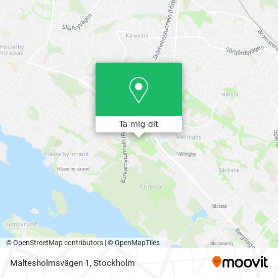 Maltesholmsvägen 1 karta