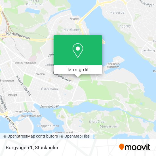 Borgvägen 1 karta