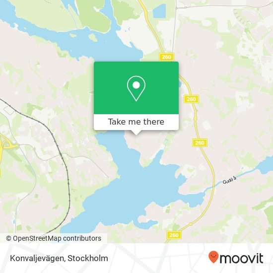 Konvaljevägen karta