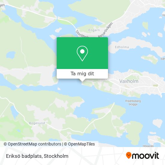 Eriksö badplats karta